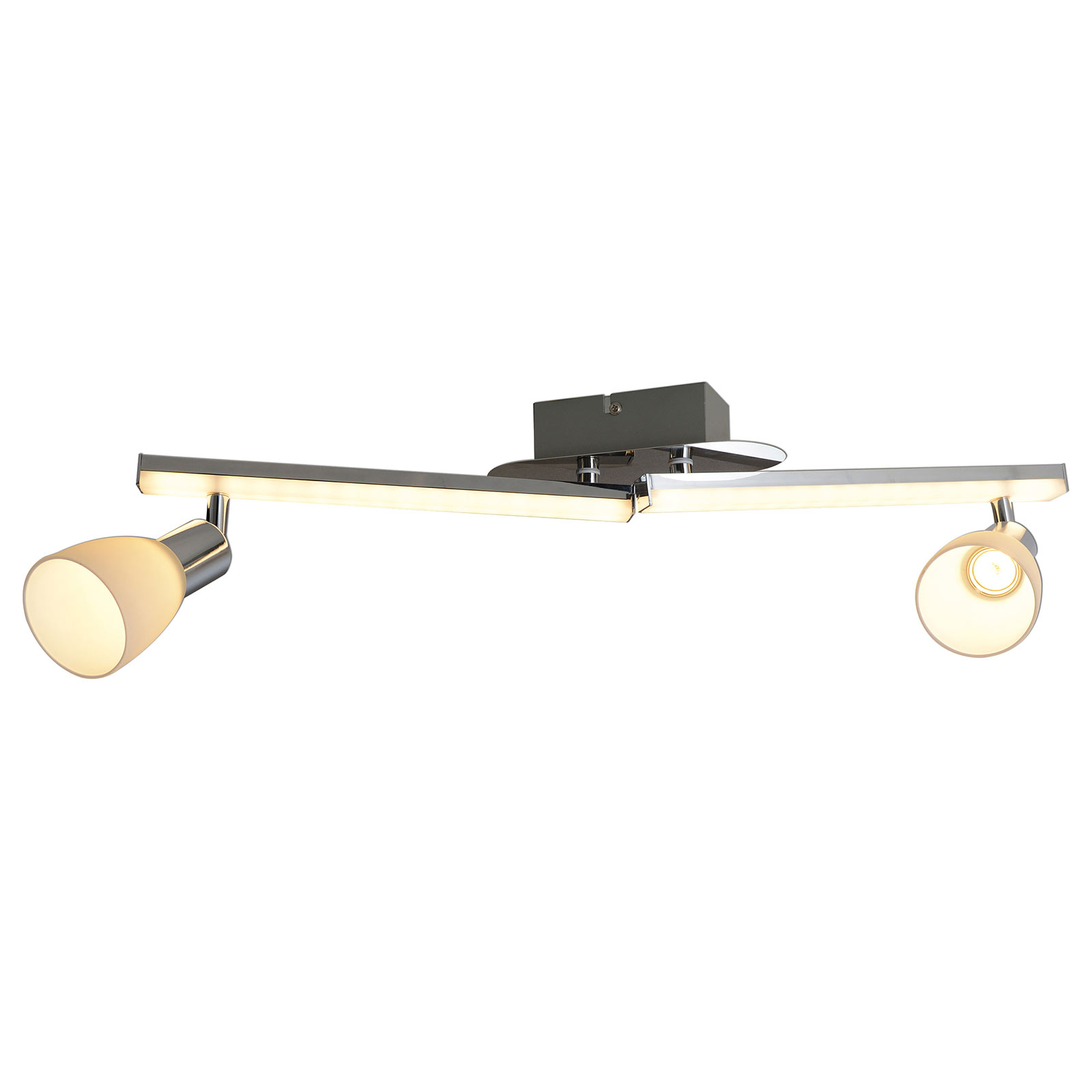 LED-taklampa Ibiza 2 lampor längd 61 cm