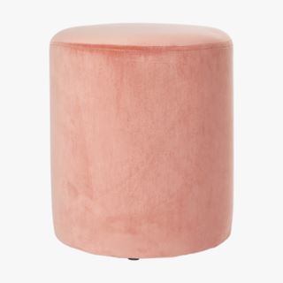Velvet puff gammal rosa