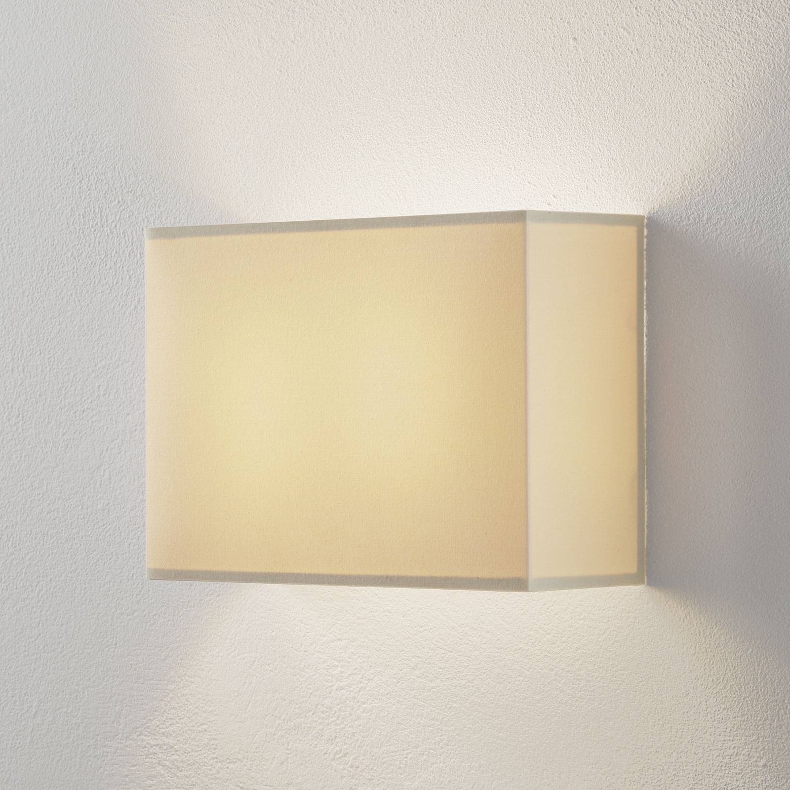 Lucande Patrik vägglampa kantig höjd 25 cm creme