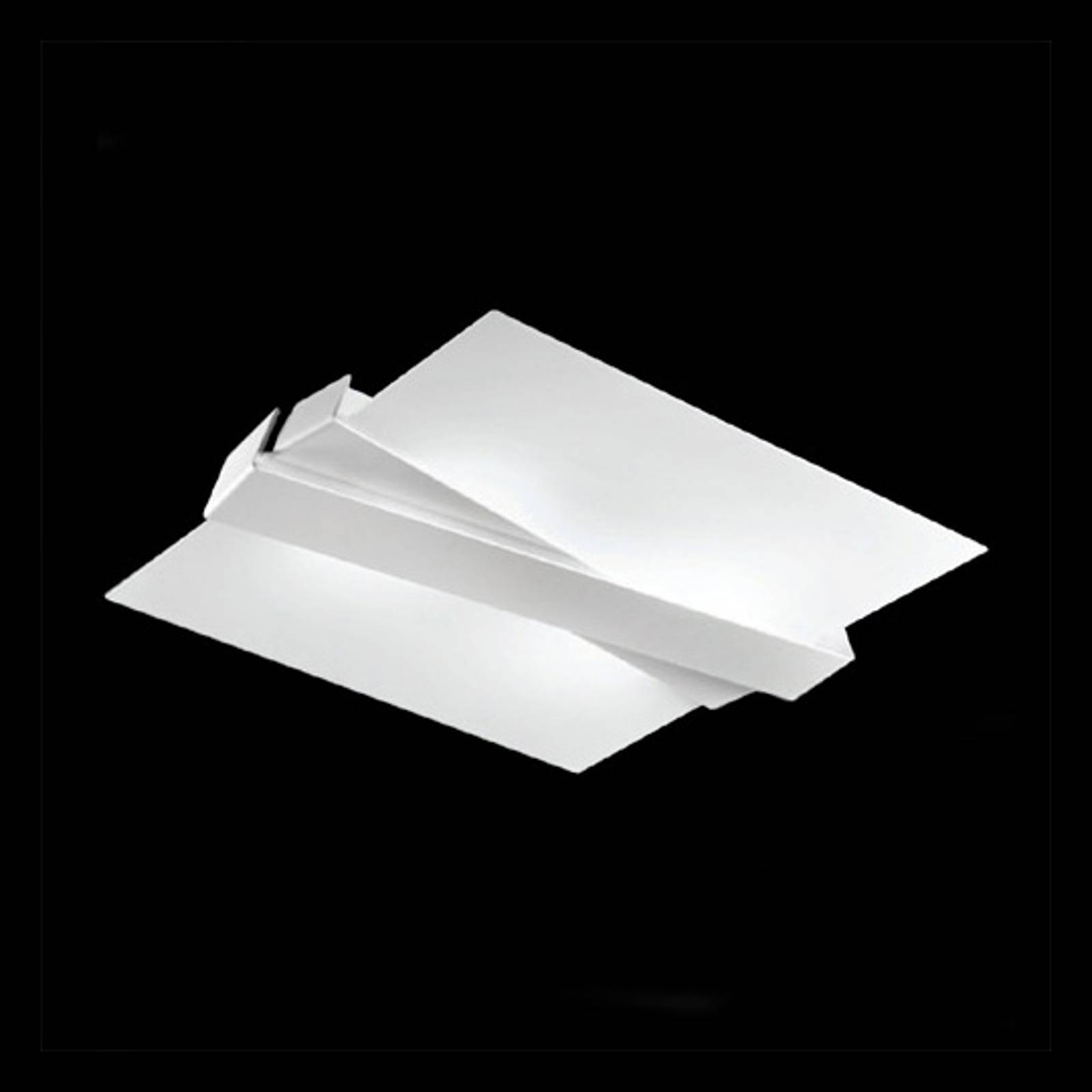 Modern taklampa ZIG ZAG vit