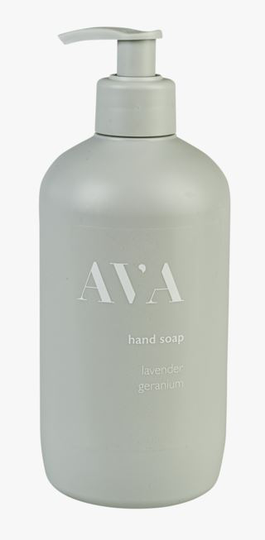 Ava Lavendel Geranium handtvål ljusgrön