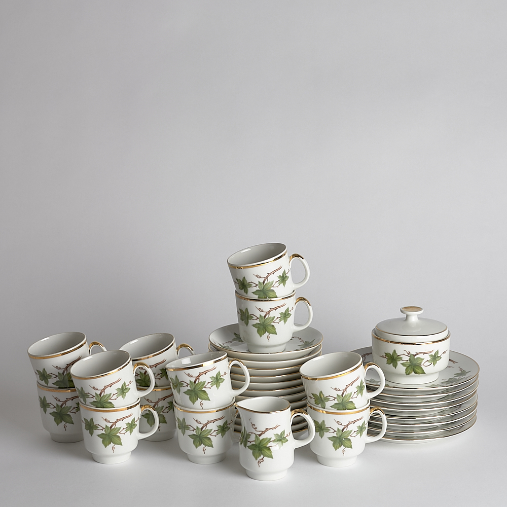 Vintage - SÅLD Kaffekoppar med Fat, Bavaria