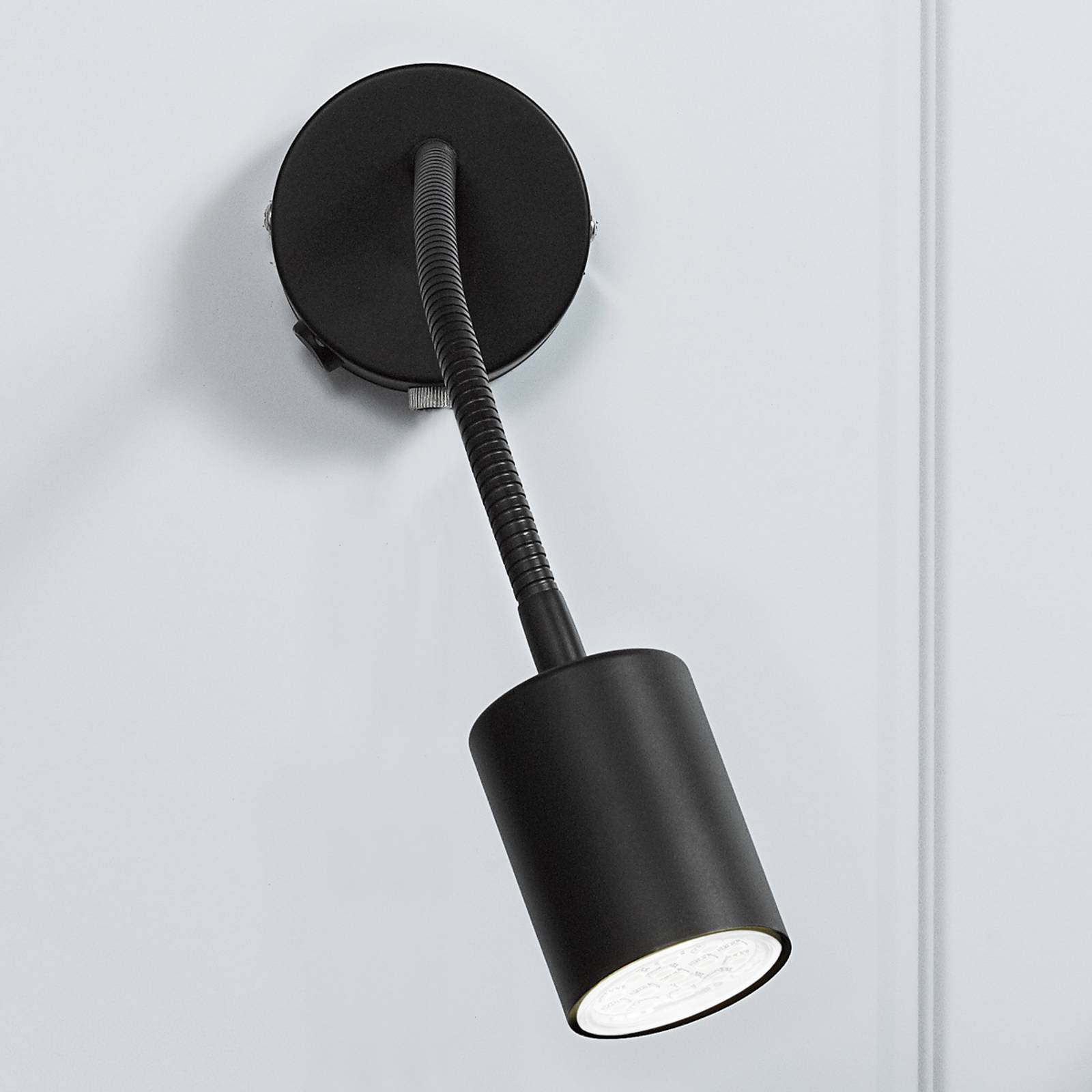 Vacker LED-vägglampa Explore i svart