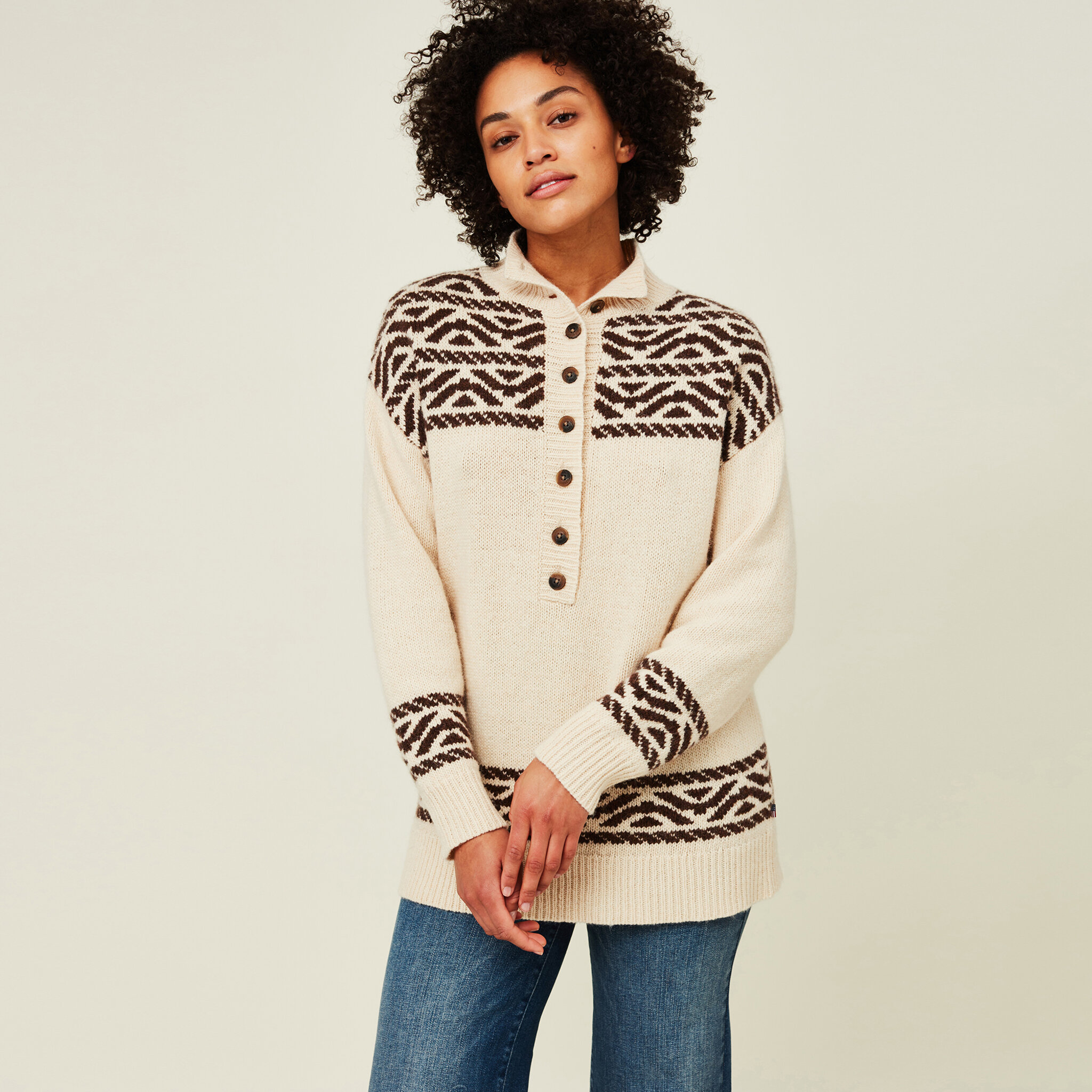 Katie Hemp Blend Ikat Sweater
