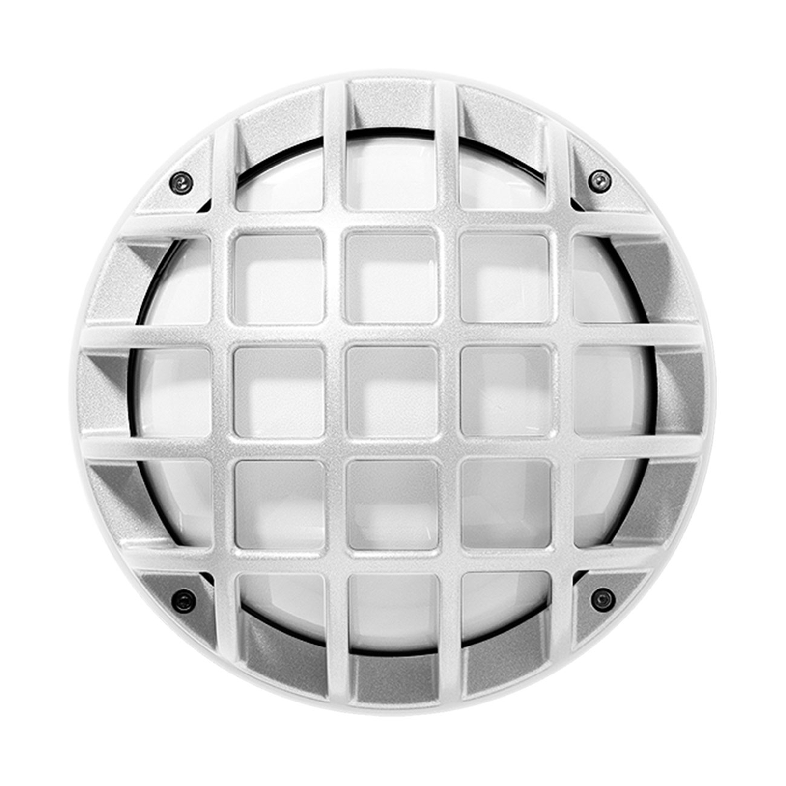 Utomhusvägglampa Eko +21/G, E27, vit strukturerad