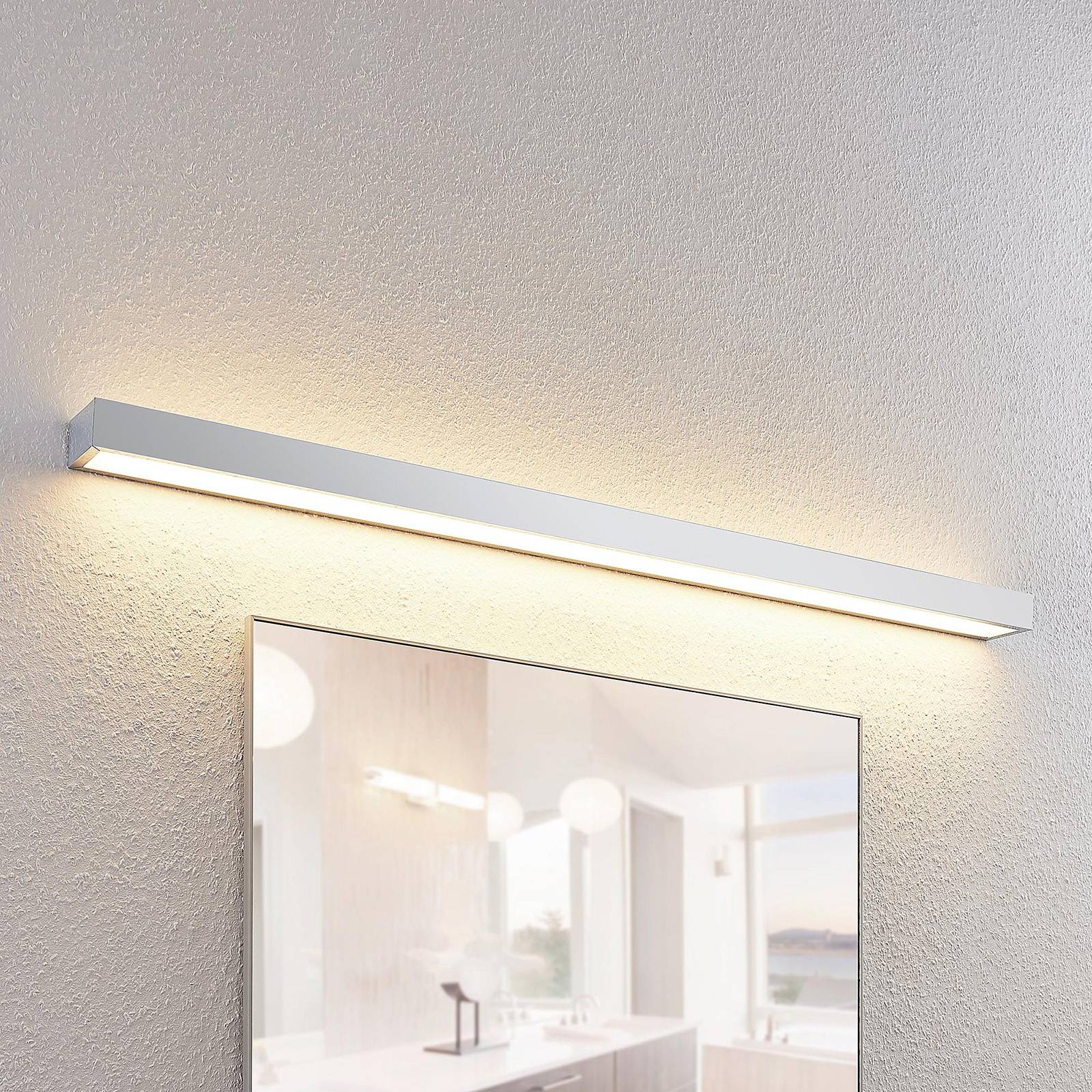 Lindby Layan LED-badrumsvägglampa, krom, 120 cm