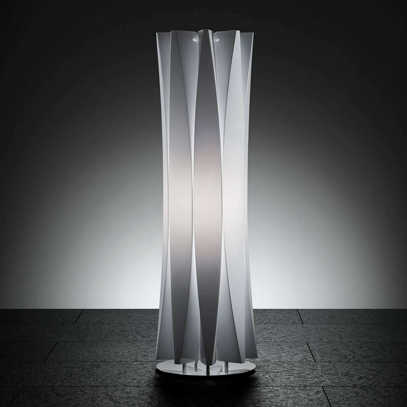 Smakfull bordslampa BACH, höjd 73 cm, vit