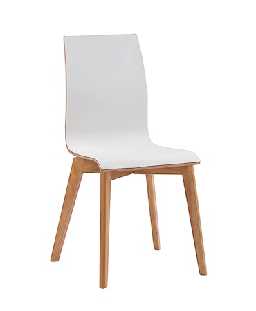 Gracy stol vit laminat/ek