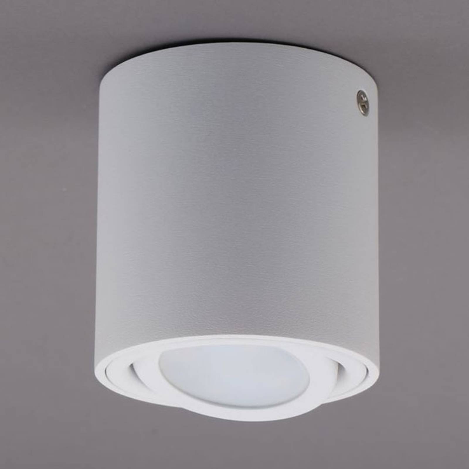 LED-taklampa 7119 med GU10-LED, vit