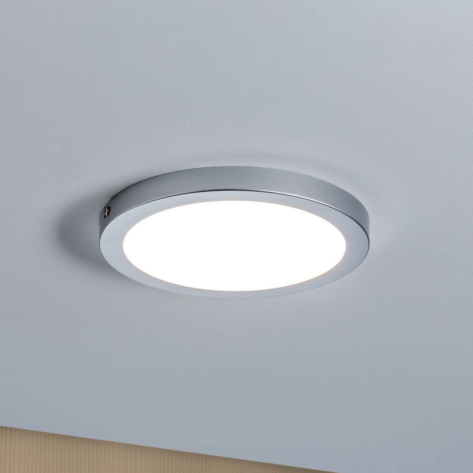Paulmann Atria LED-taklampa Ø 22 cm krom matt