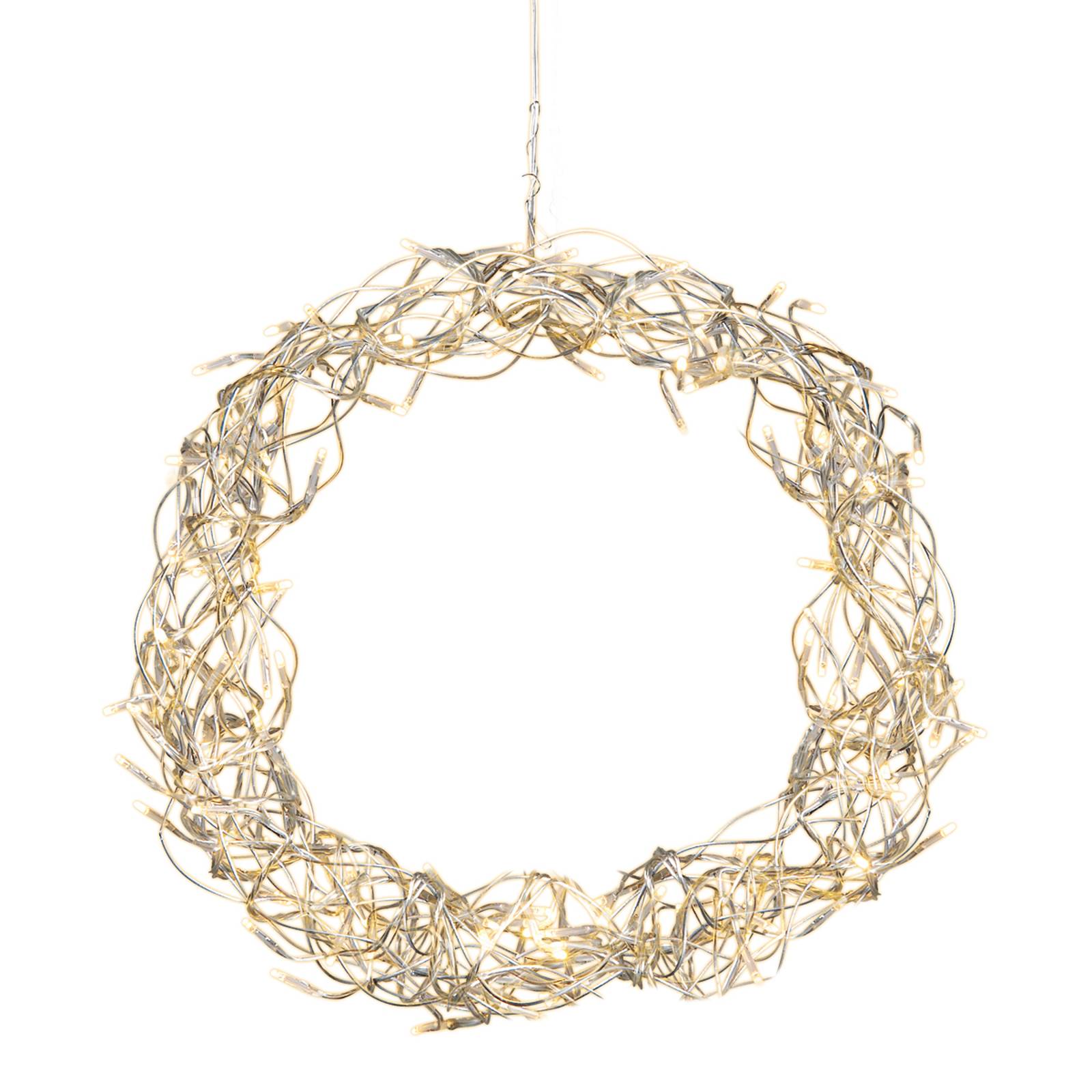 Dekorativ LED-krans Curly, 30 cm