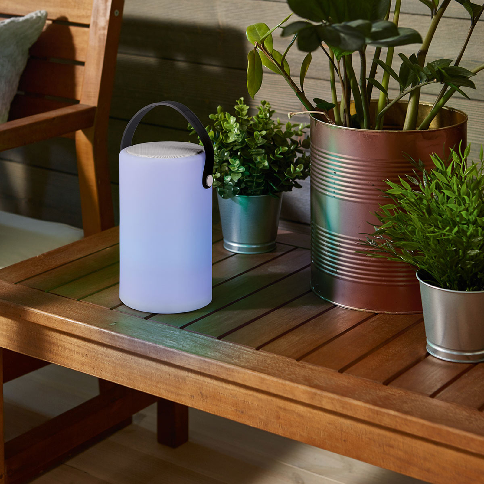 LED-bordslampa Bermuda med batteri, fjärrkontroll