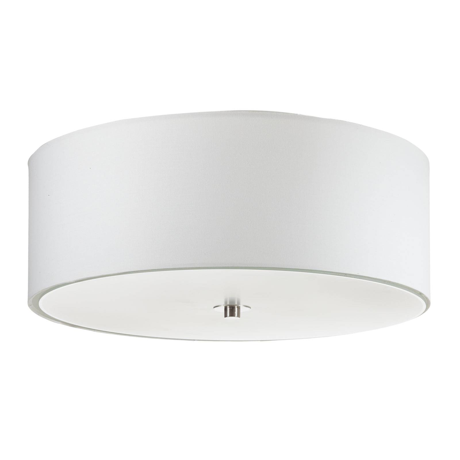 Lucande Patrik textiltaklampa Ø 48 cm vit