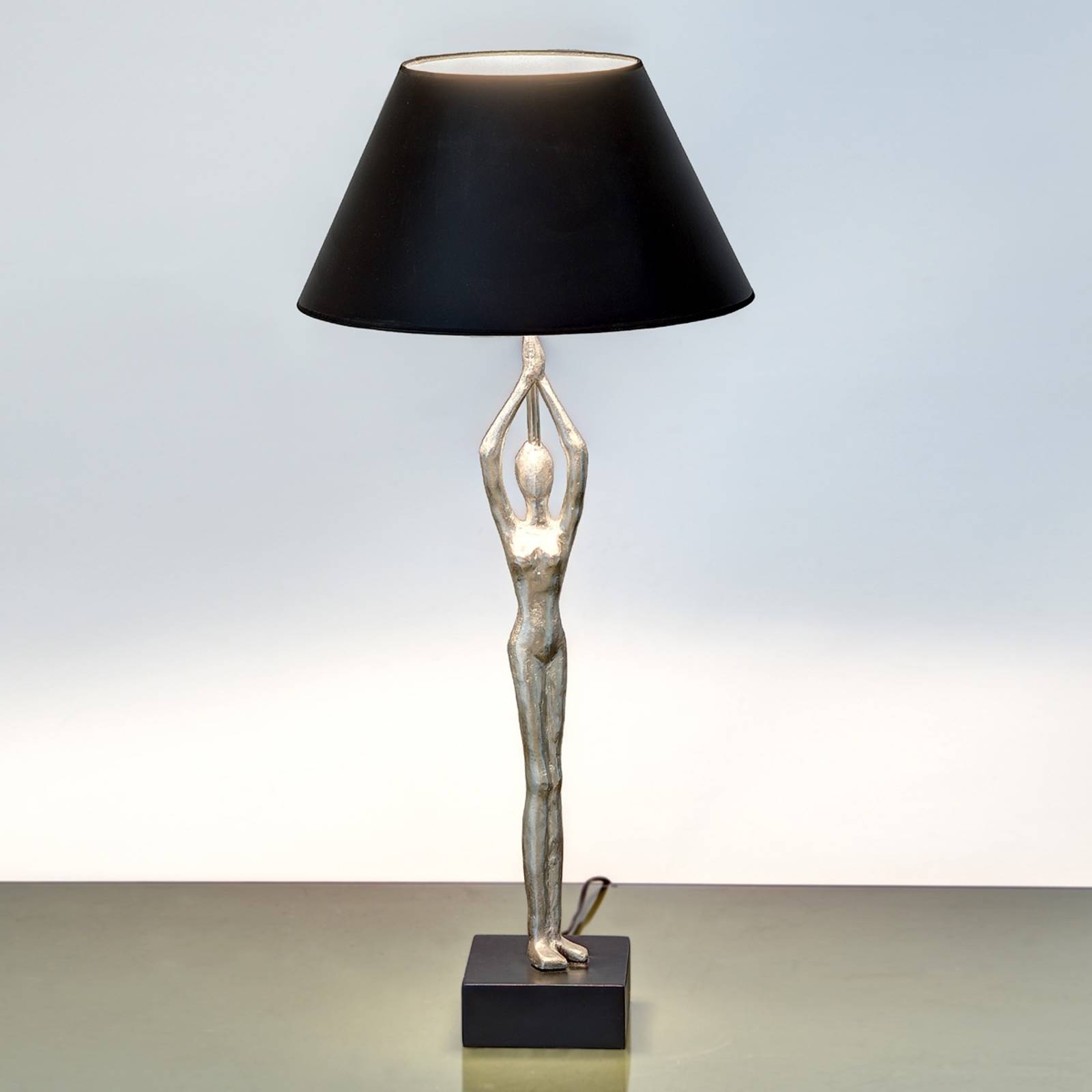 Designer-bordslampa Ballerino med figur