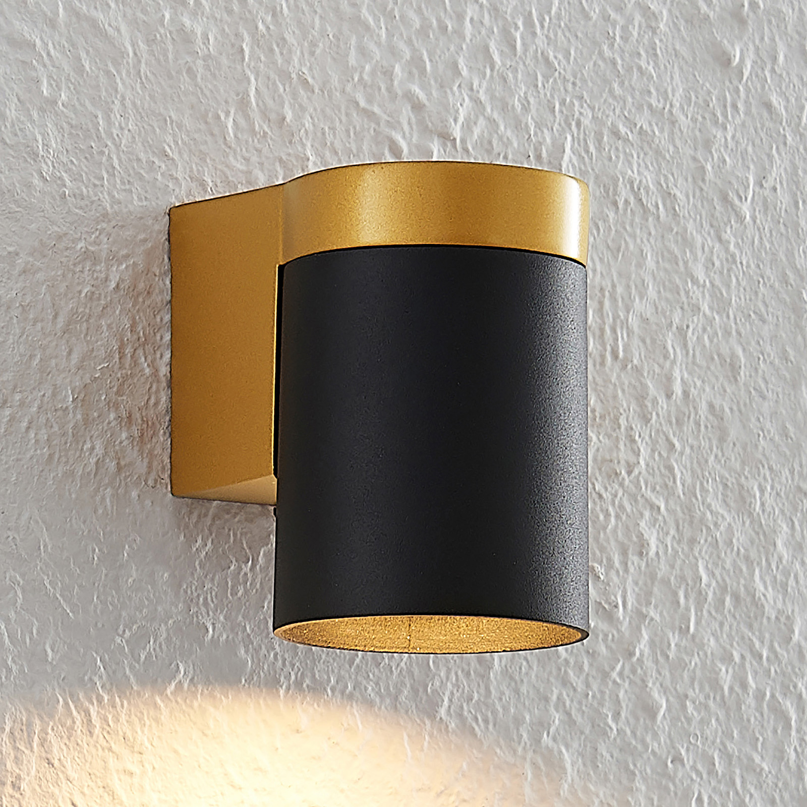 Arcchio Asra vägglampa, 1 lampa, svart