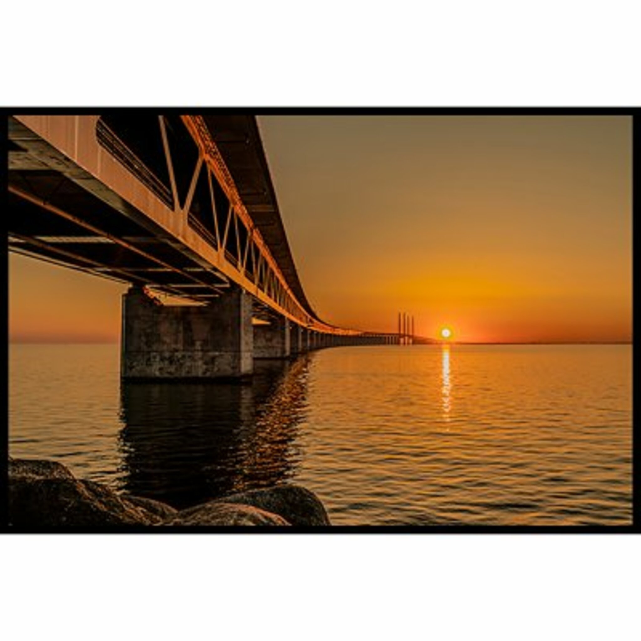 Bridge Sunset Poster