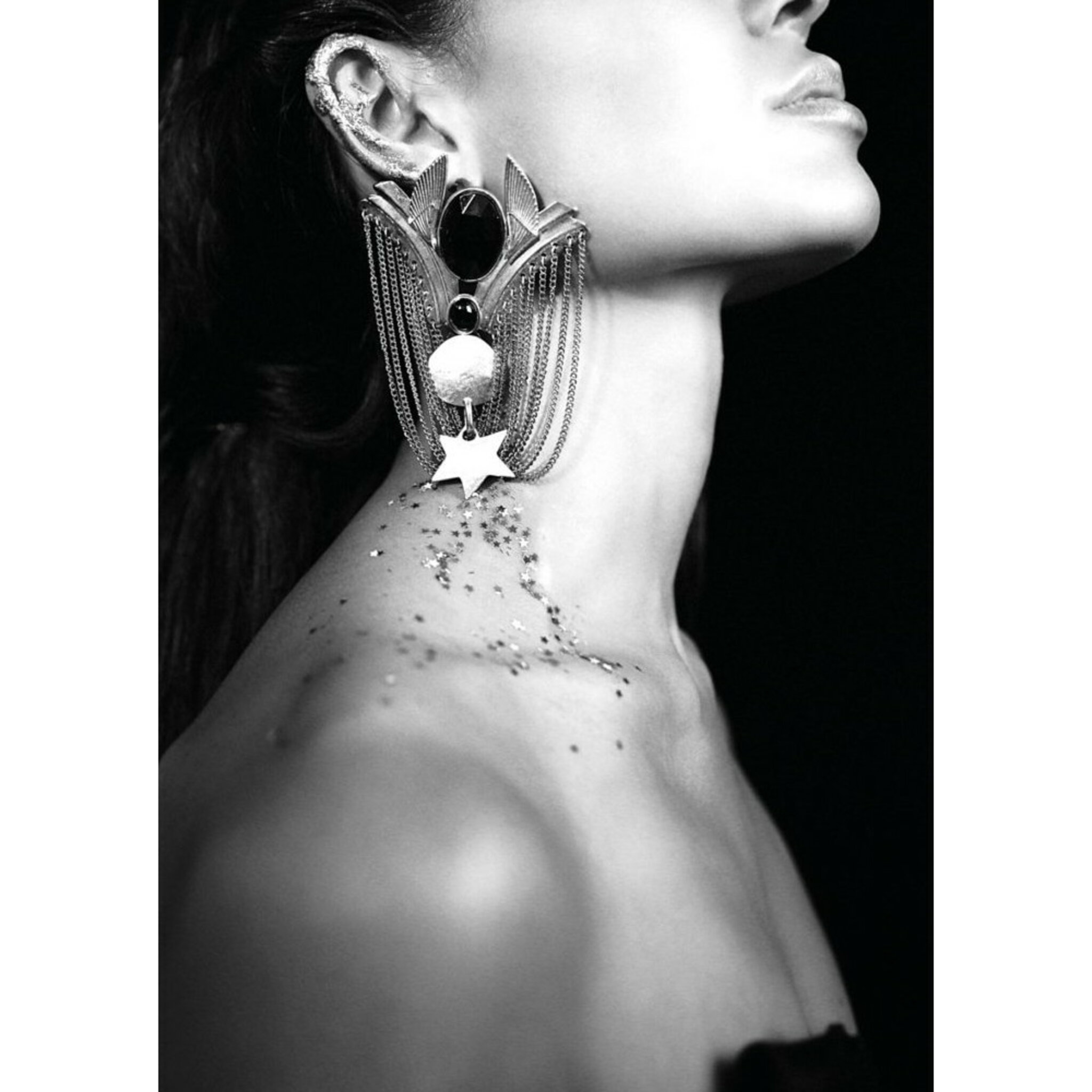 Star Earring Poster - 70*100 Cm Fine Art Paper
