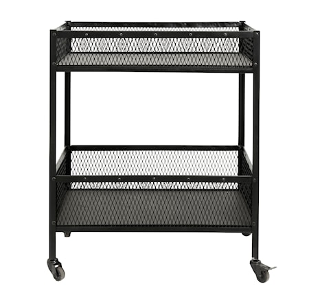 Trolley Svart 2 lådor Large