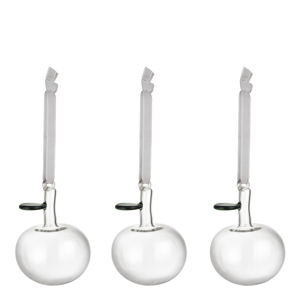 Iittala - Iittala Glasäpple 3-Pack Klar