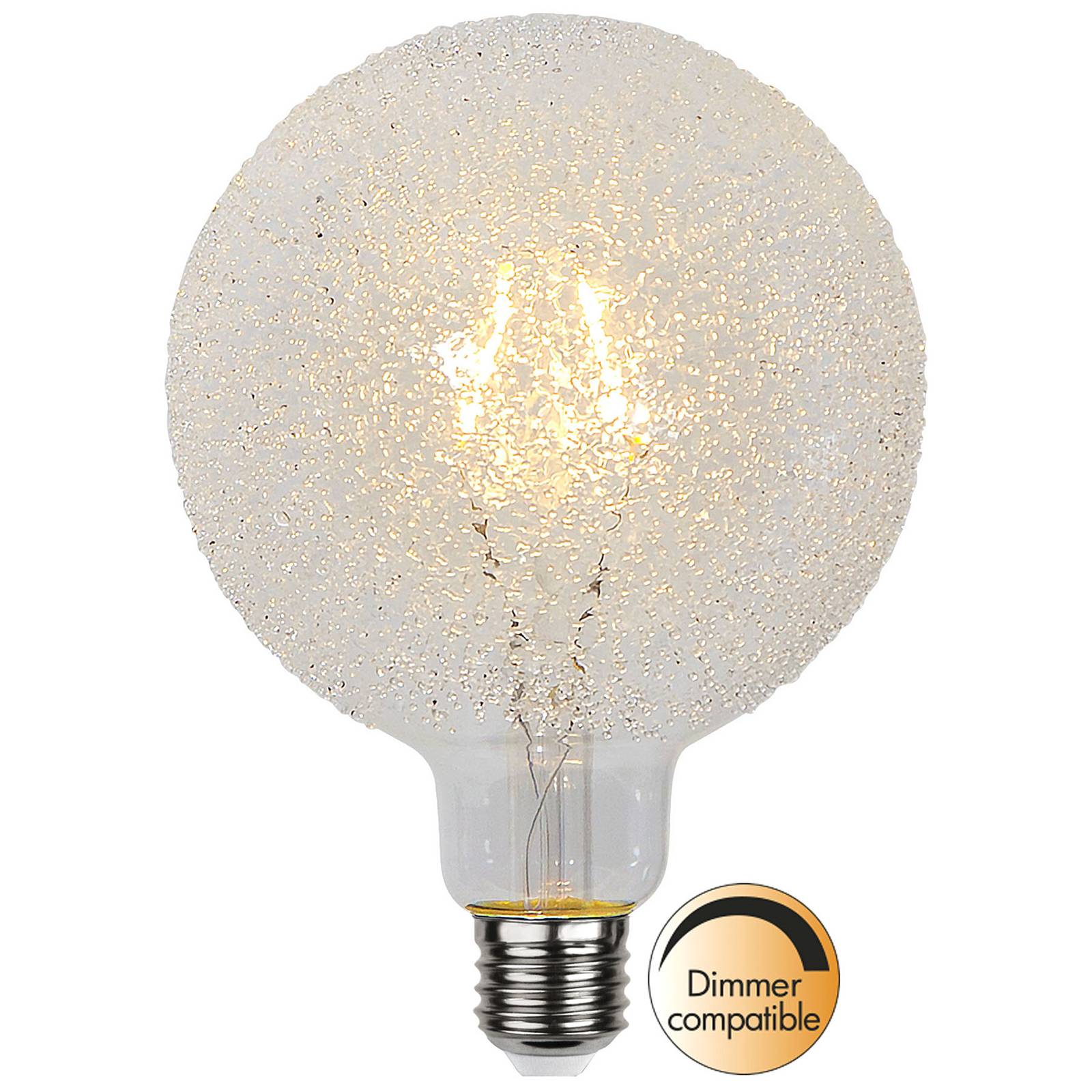 LED-globlampa E27 1W G125 Ice Drop 2 600 K dimbar
