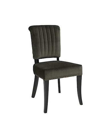 CAROLINA dining chair velvet darkbrown