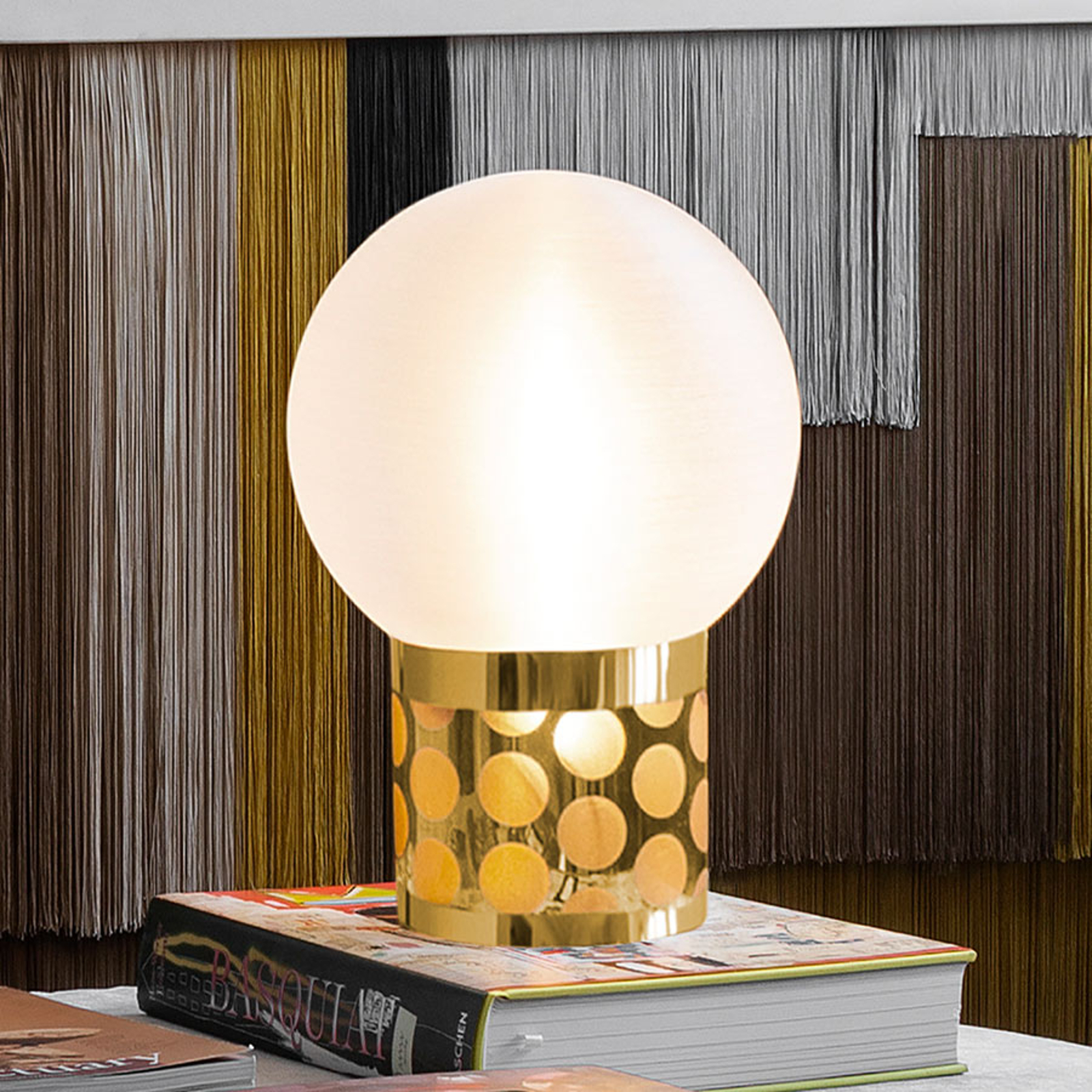 Slamp Atmosfera bordslampa, Ø 20 cm, guld