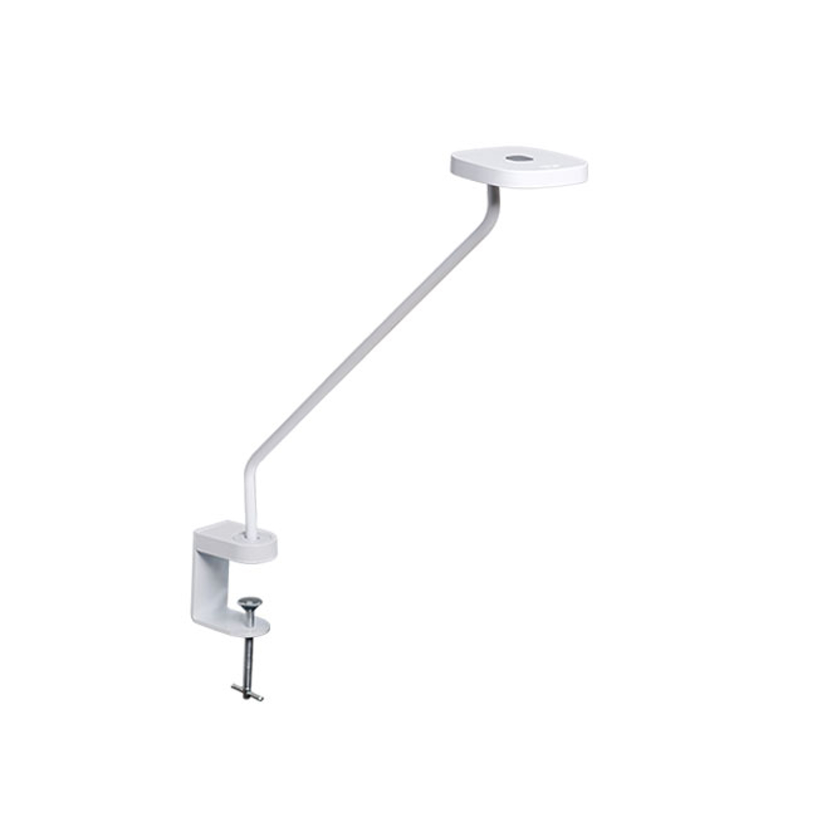 LED-arbetsplatslampa Trace med klämma, vit