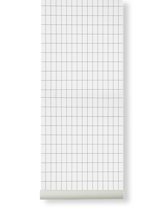 Grid Tapet Black/White