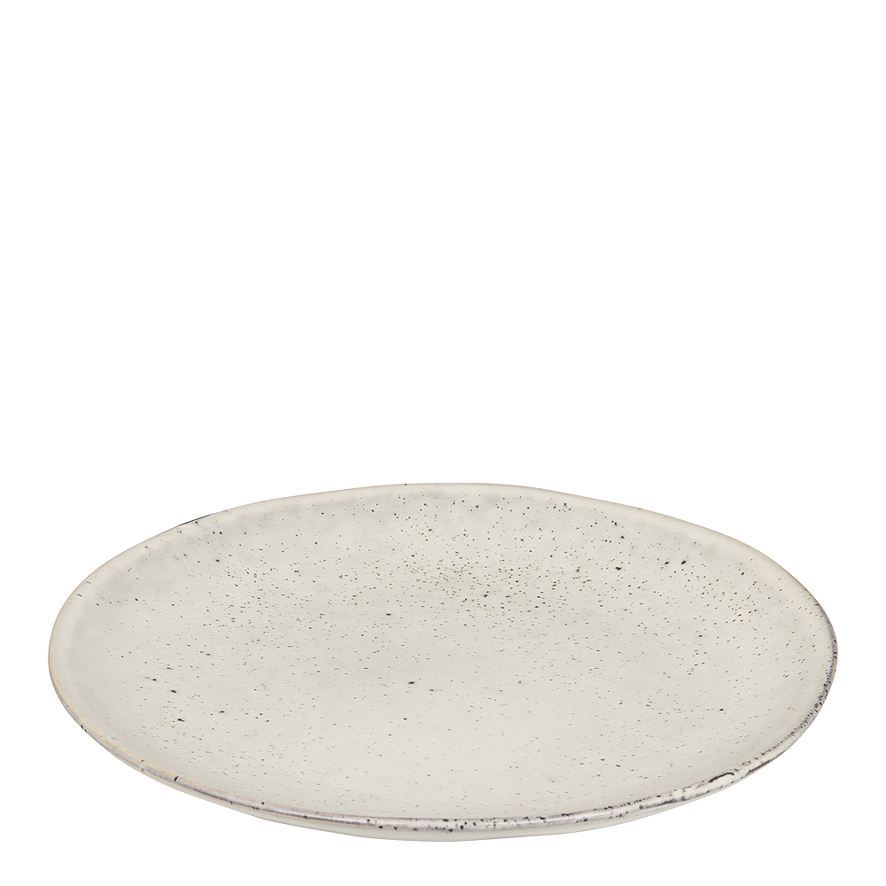 Broste Copenhagen - Nordic Sand Tallrik flat 20 cm Vit