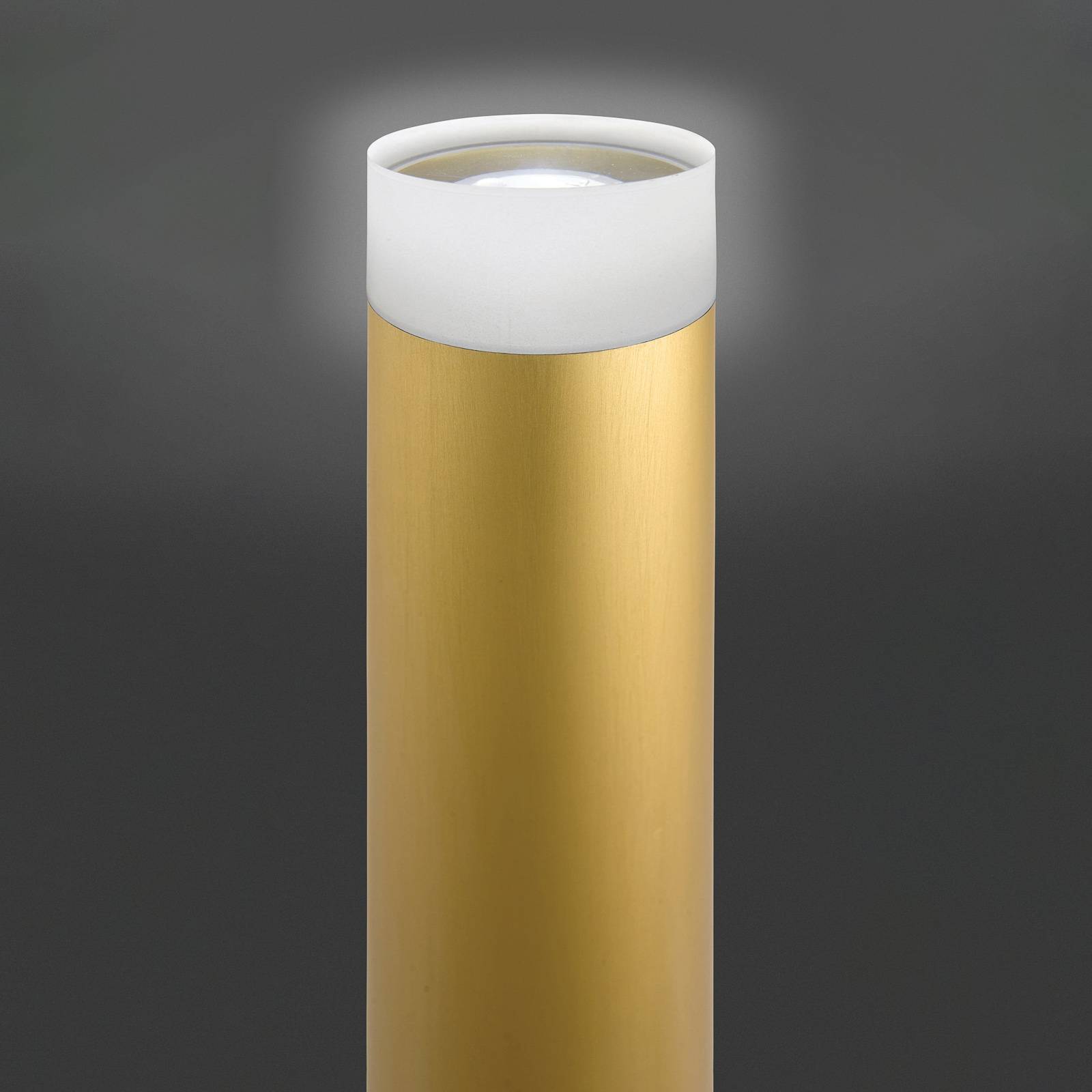 Golvlampa LED Pole, guldeloxerad