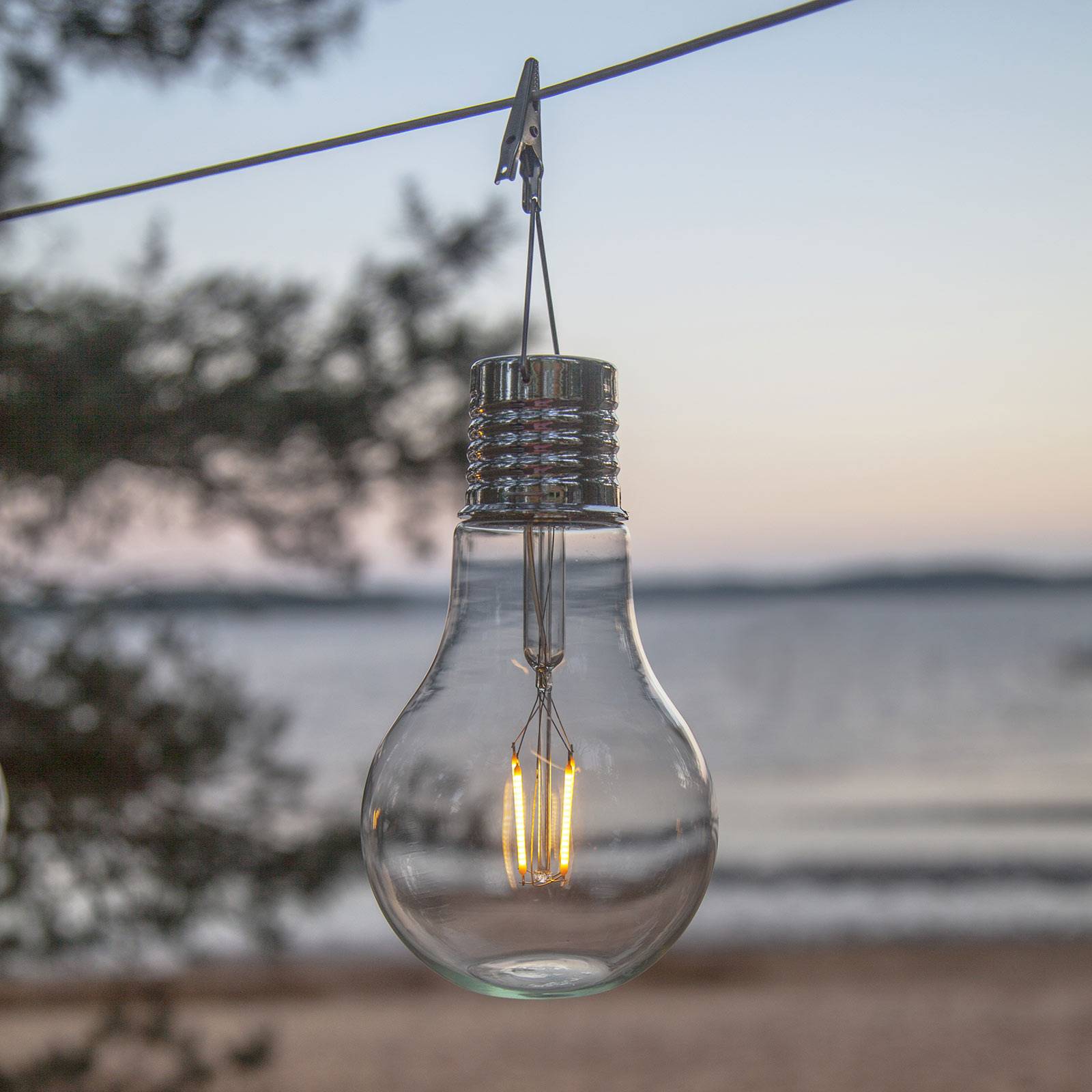 LED-solcellslampa Fille, dekorationsbelysning
