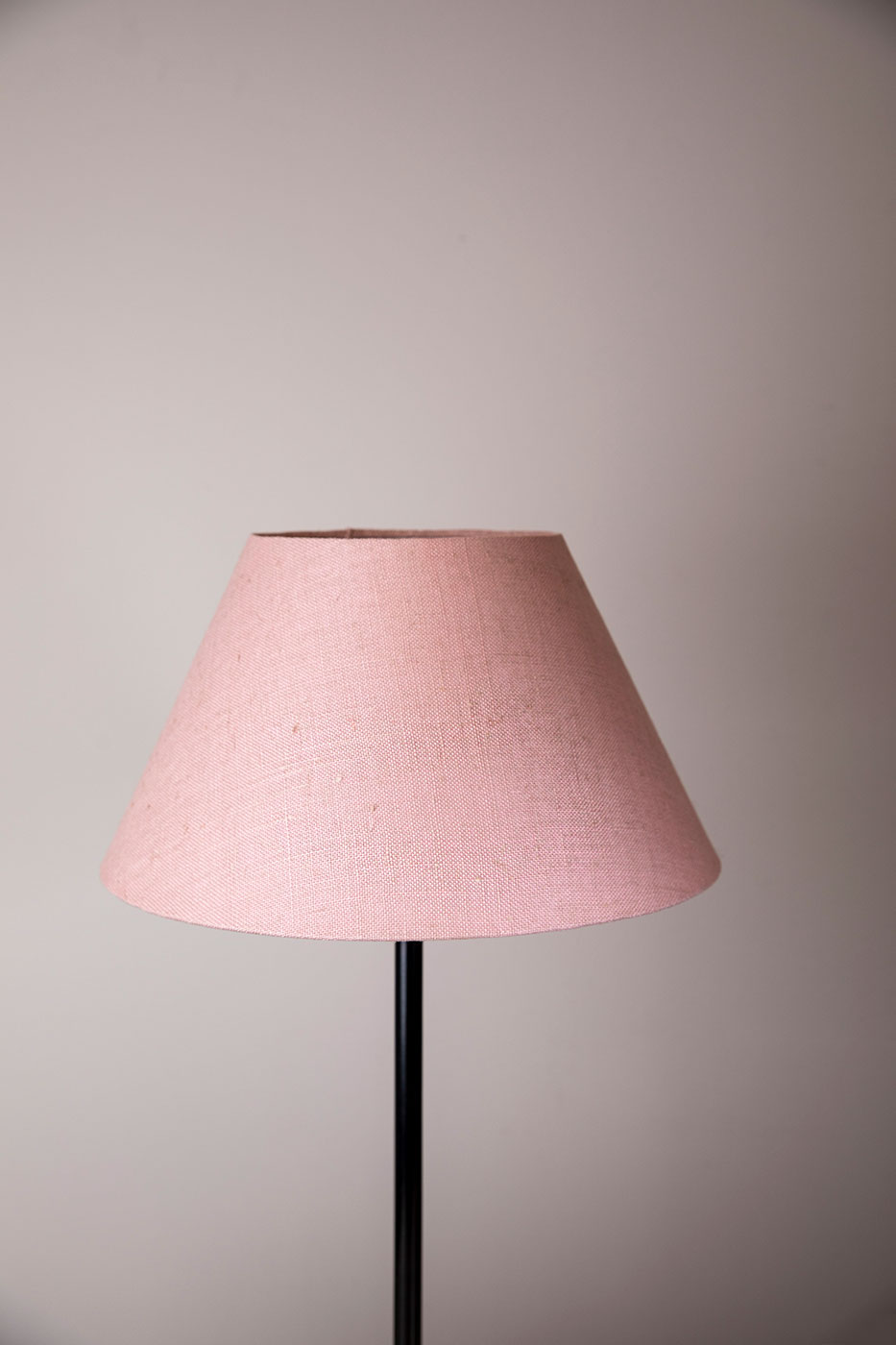Lampskärm Hörningsholm rund 40 cm rosa linne