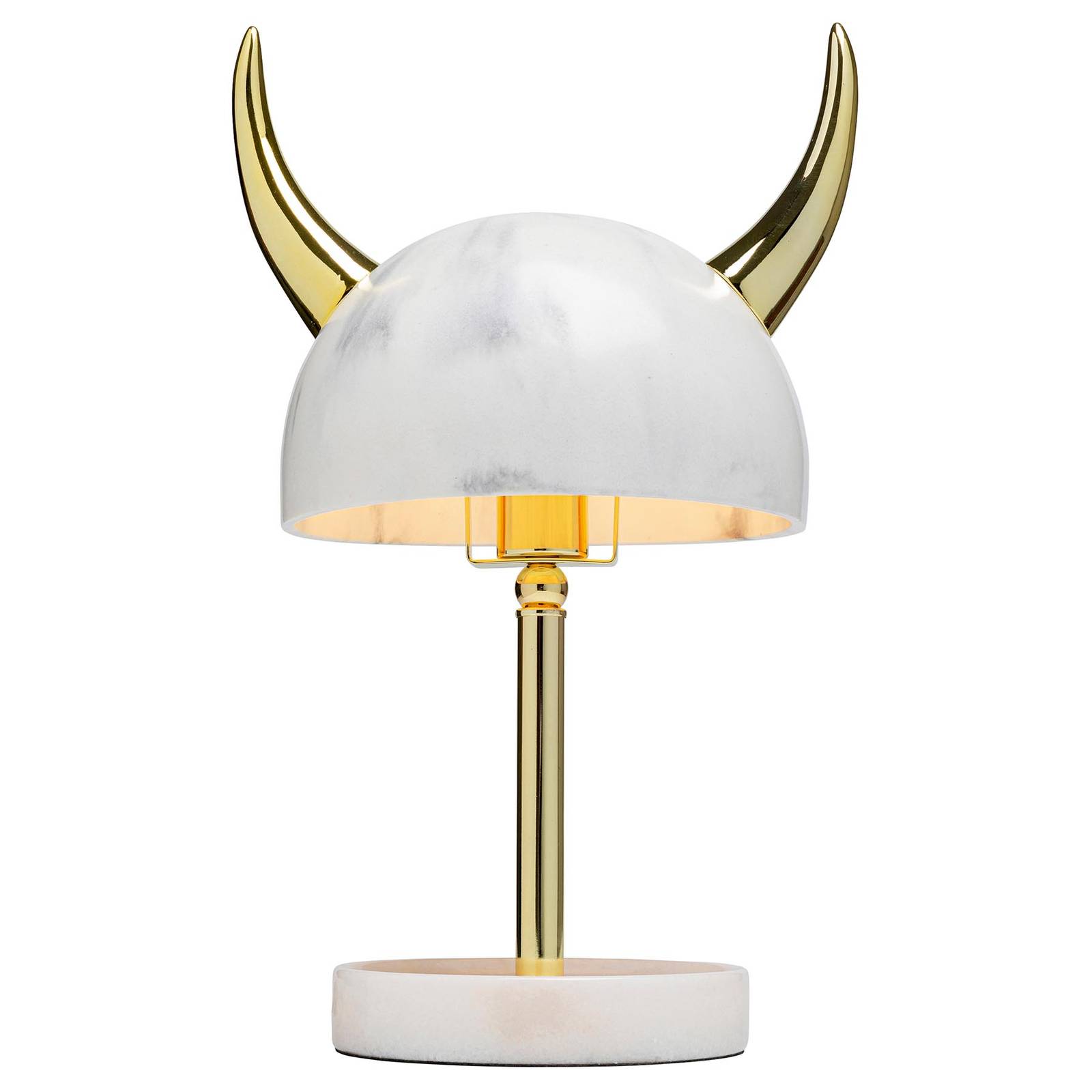 KARE Horn bordslampa guld, vit