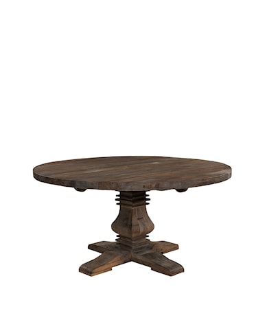 New Salvage Round Matbord 120cm Solid Elm