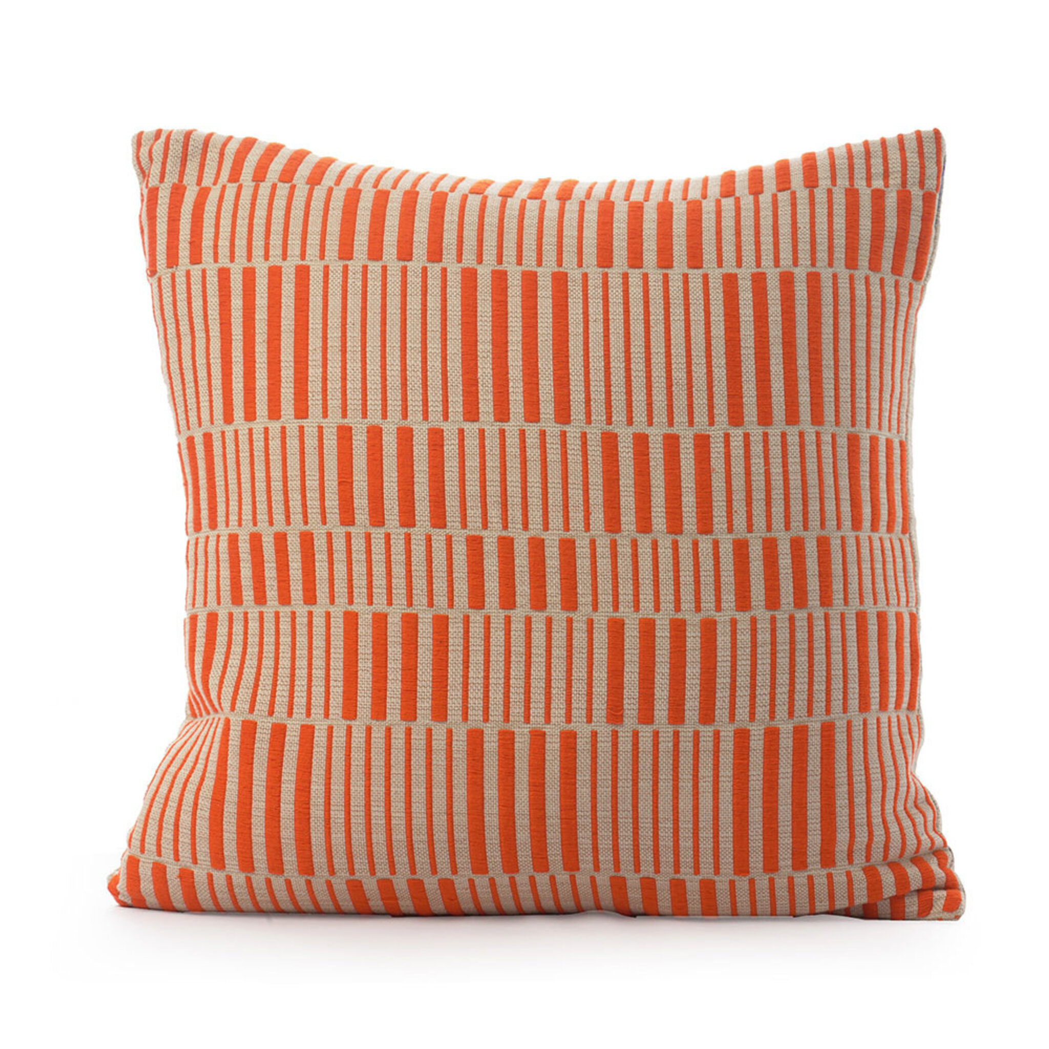 Kuddfodral 50x50 Orange Stripe Braided, 50X50