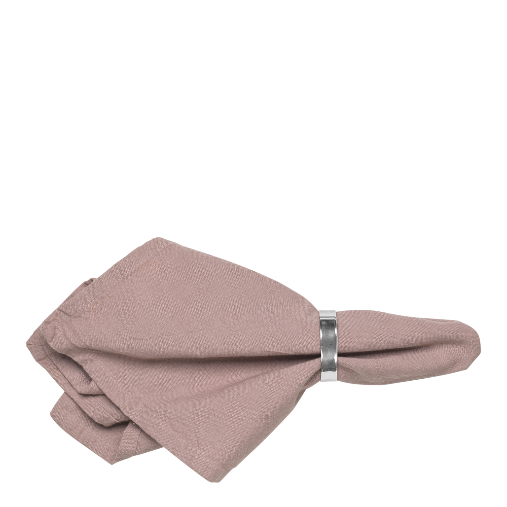 Broste Copenhagen - Wille Tygservett 45x45 cm Rosa