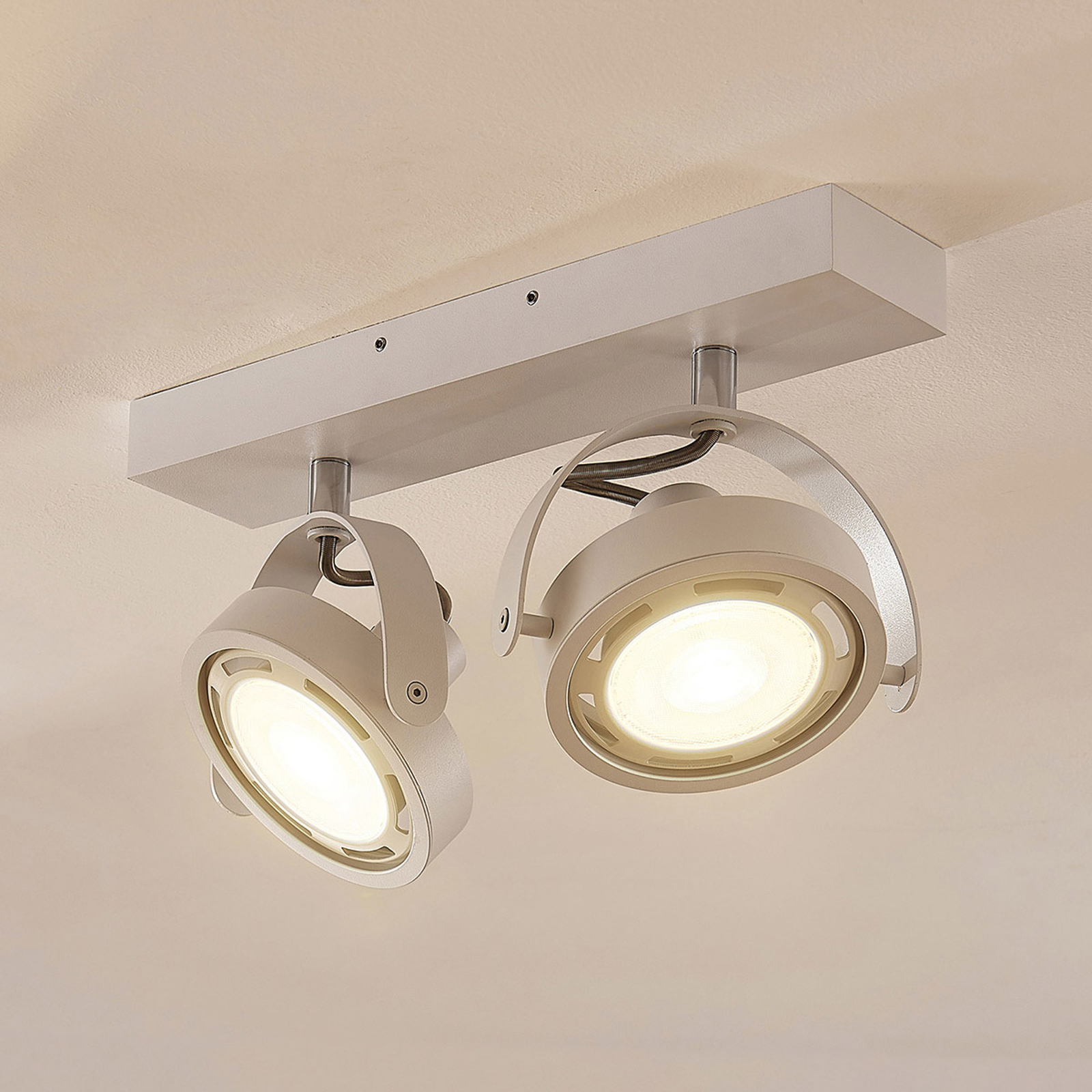 LED-spotlight Munin, dimbar, vit, 2 lampor