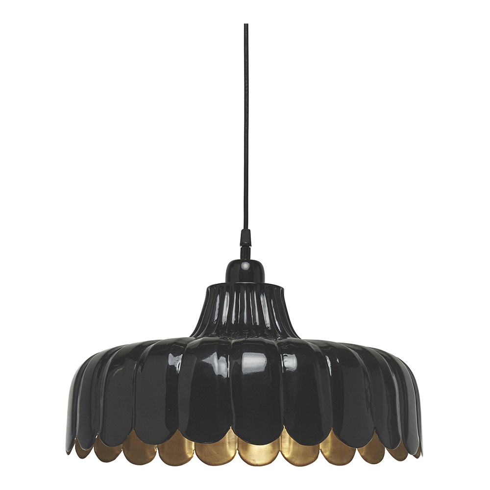 PR Home - Wells Taklampa 45 cm Svart/Guld