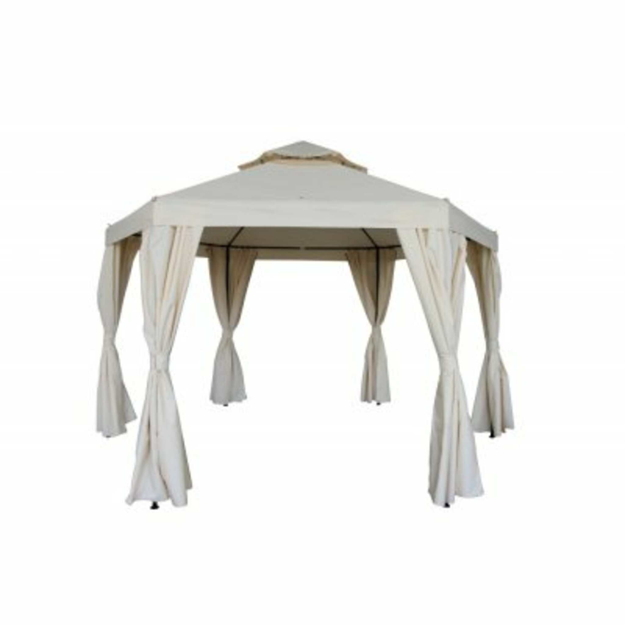 Paviljong Leeds Ø190cm, vit/svart