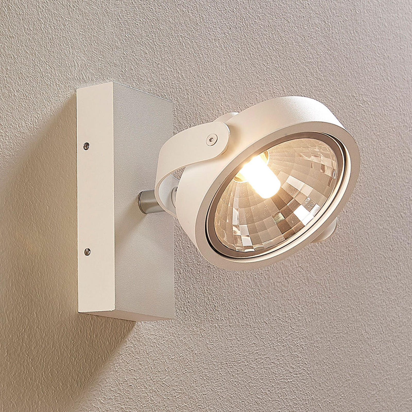 Vit LED-spotlight Lieven för vägg och tak