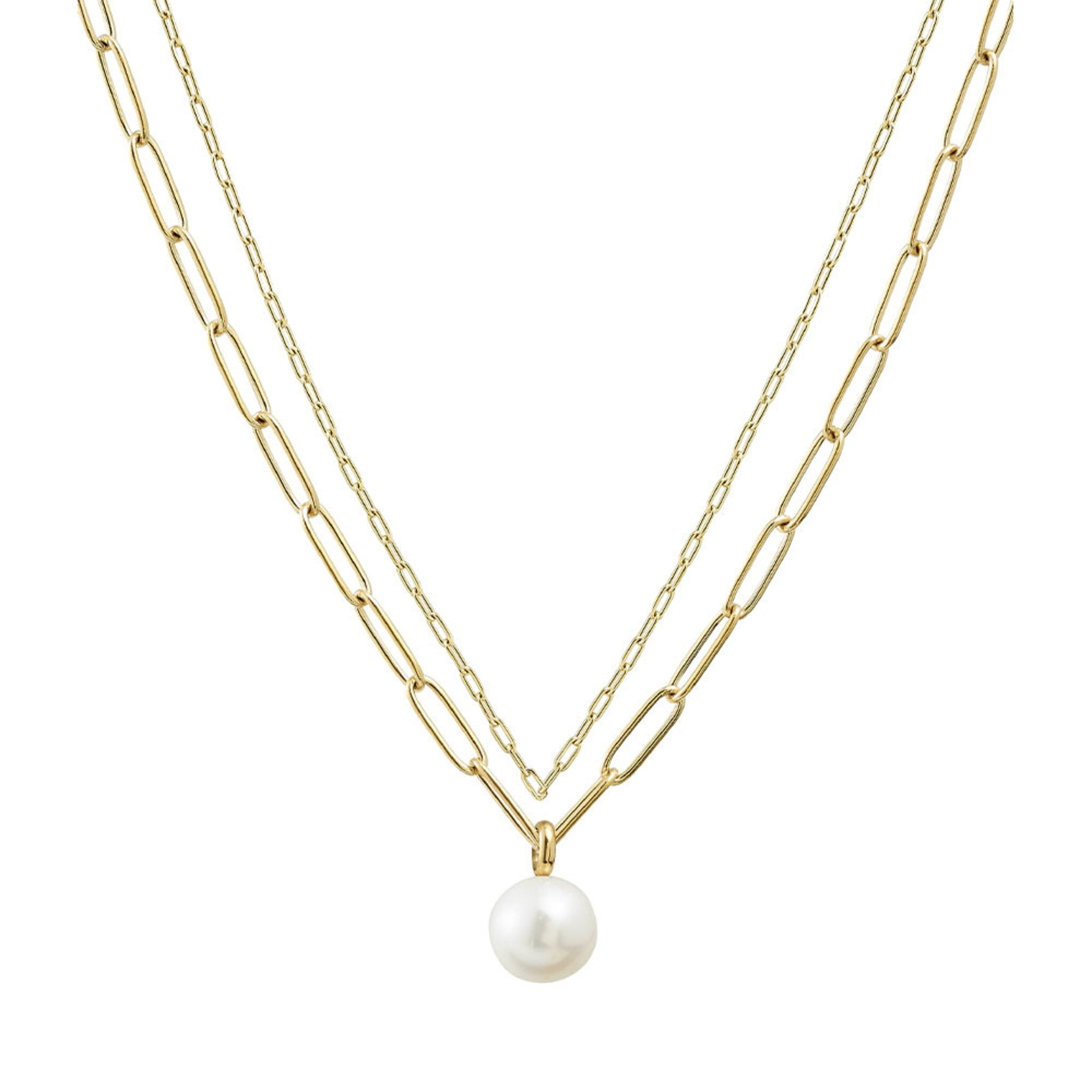 Berzelii Necklace Layered Gold Necklace, ONE SIZE