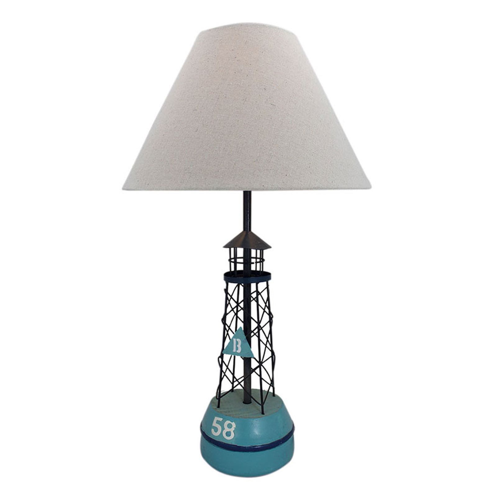 Bordslampa 5761 boj med textilskärm