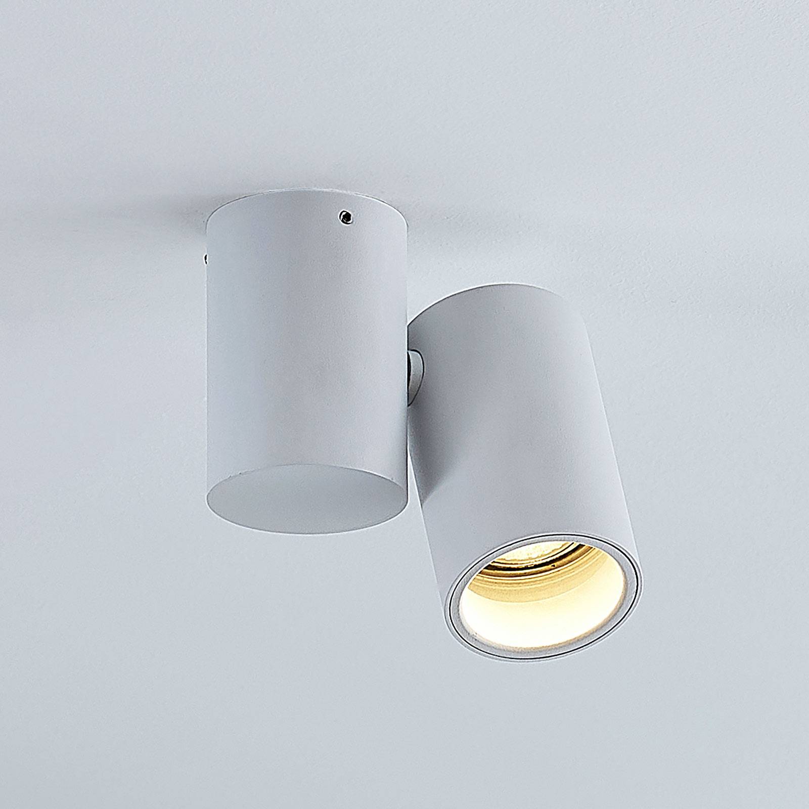 Taklampa Gesina, 1 lampa, vit