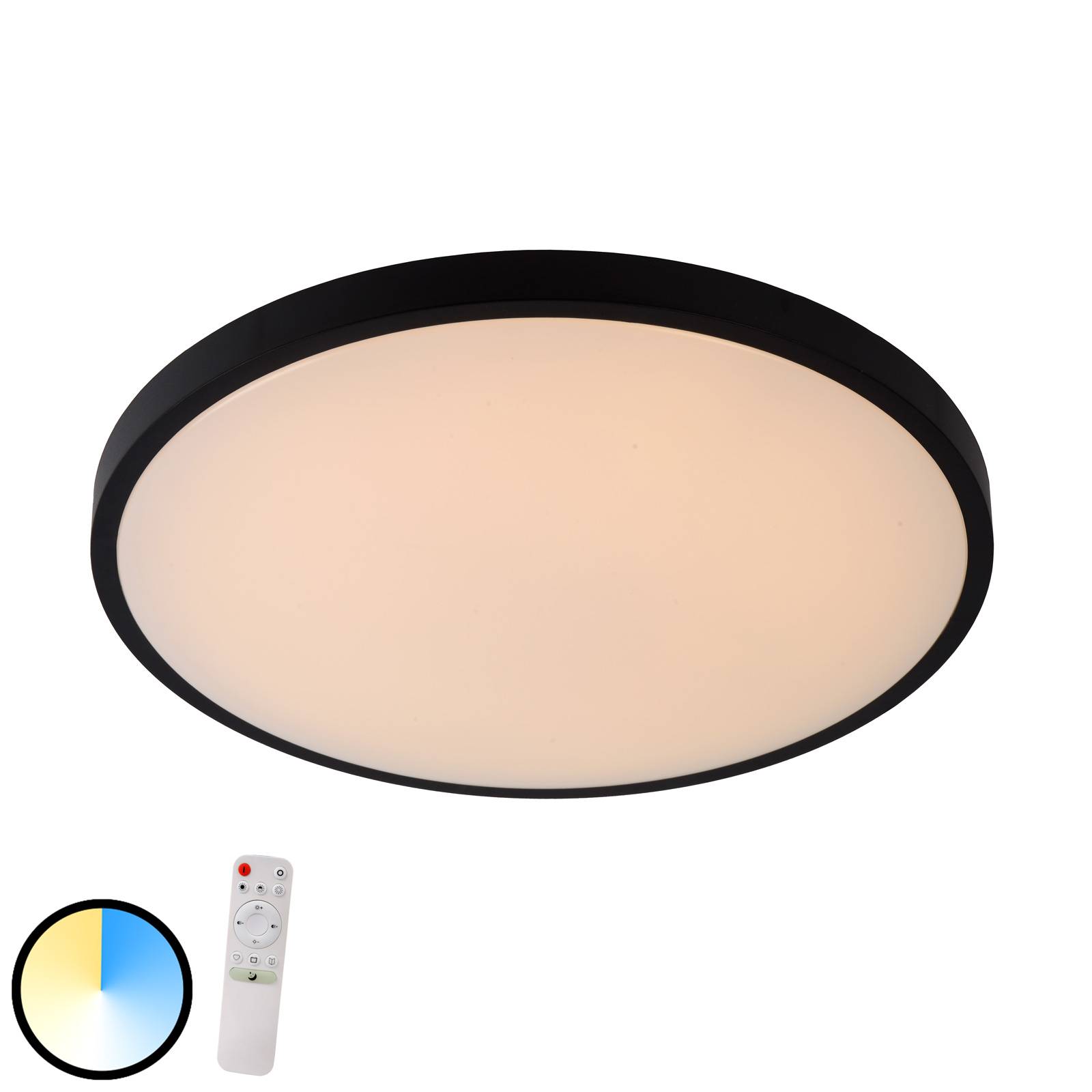 LED-taklampa Polaris dim to warm Ø 45,7 cm