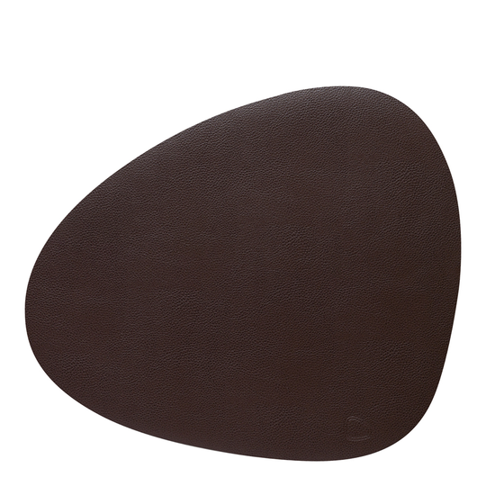 Lind DNA - Leather Serene Curve Bordstablett L 37x44 cm Hazel