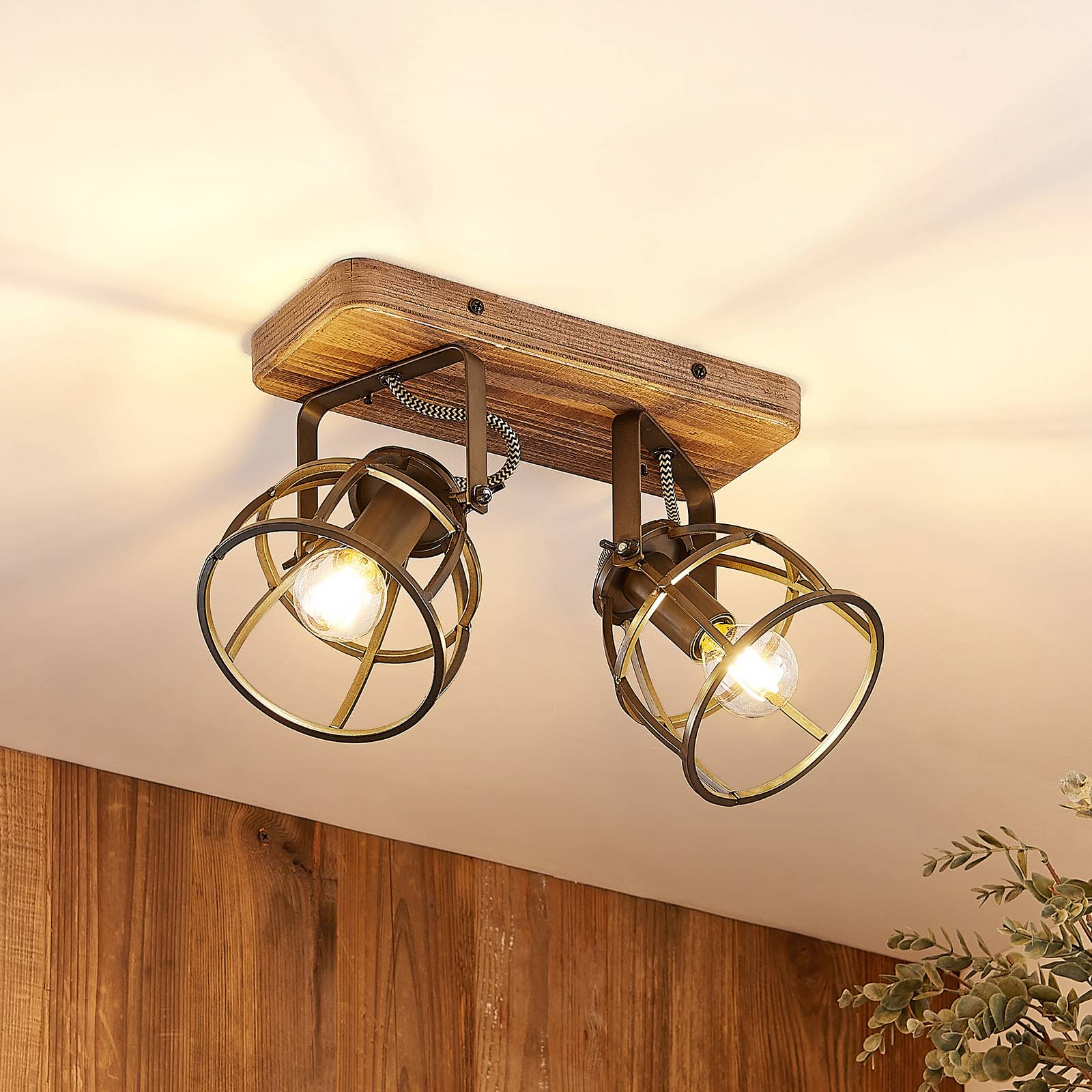 Lindby Rutger takspotlight, 2 lampor