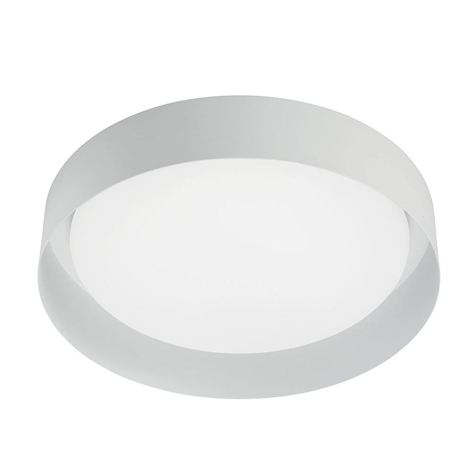 LED-taklampa Crew 2, Ø 26 cm, vit