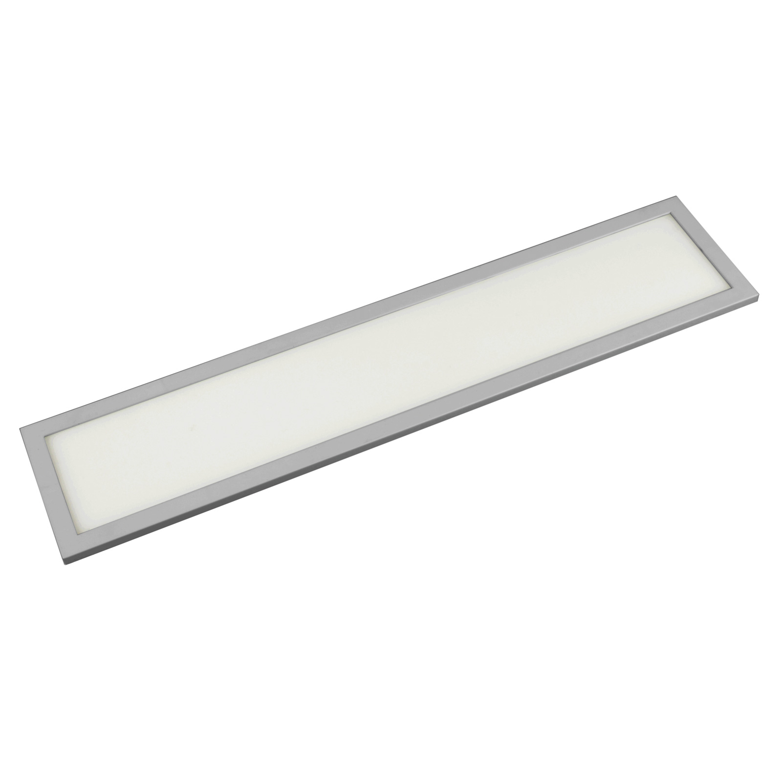 LED-bänklampa Unta Slim 8 W, silver