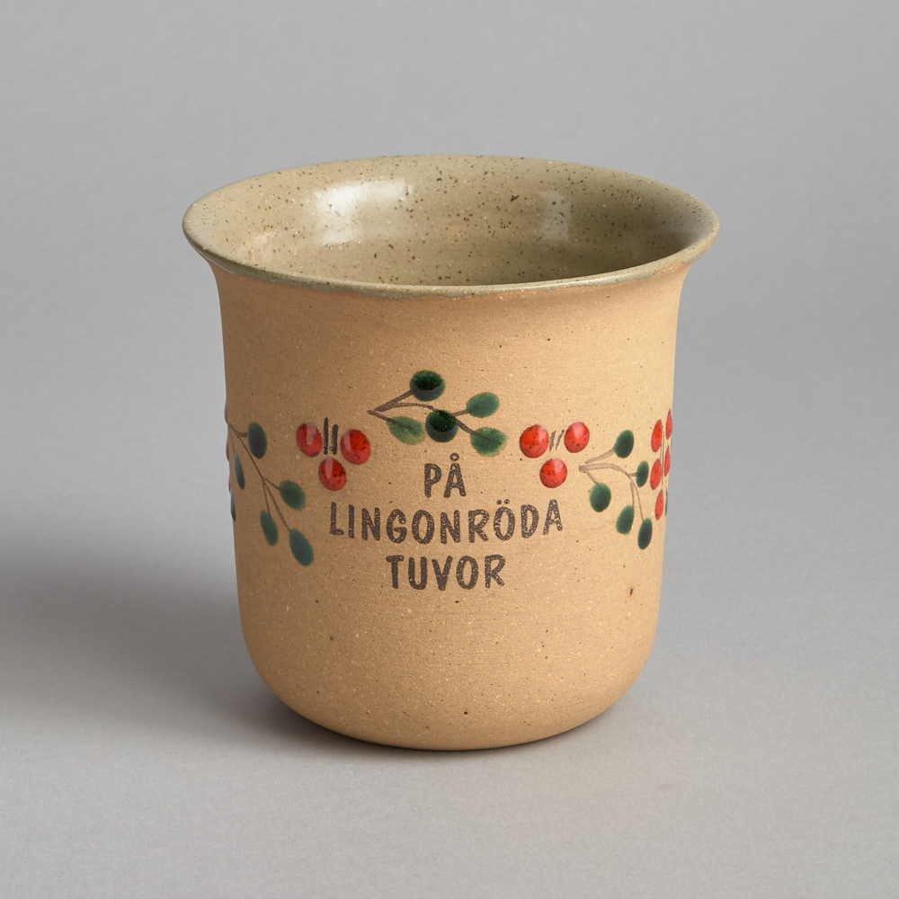 Vintage - Lingonburk i Stengods