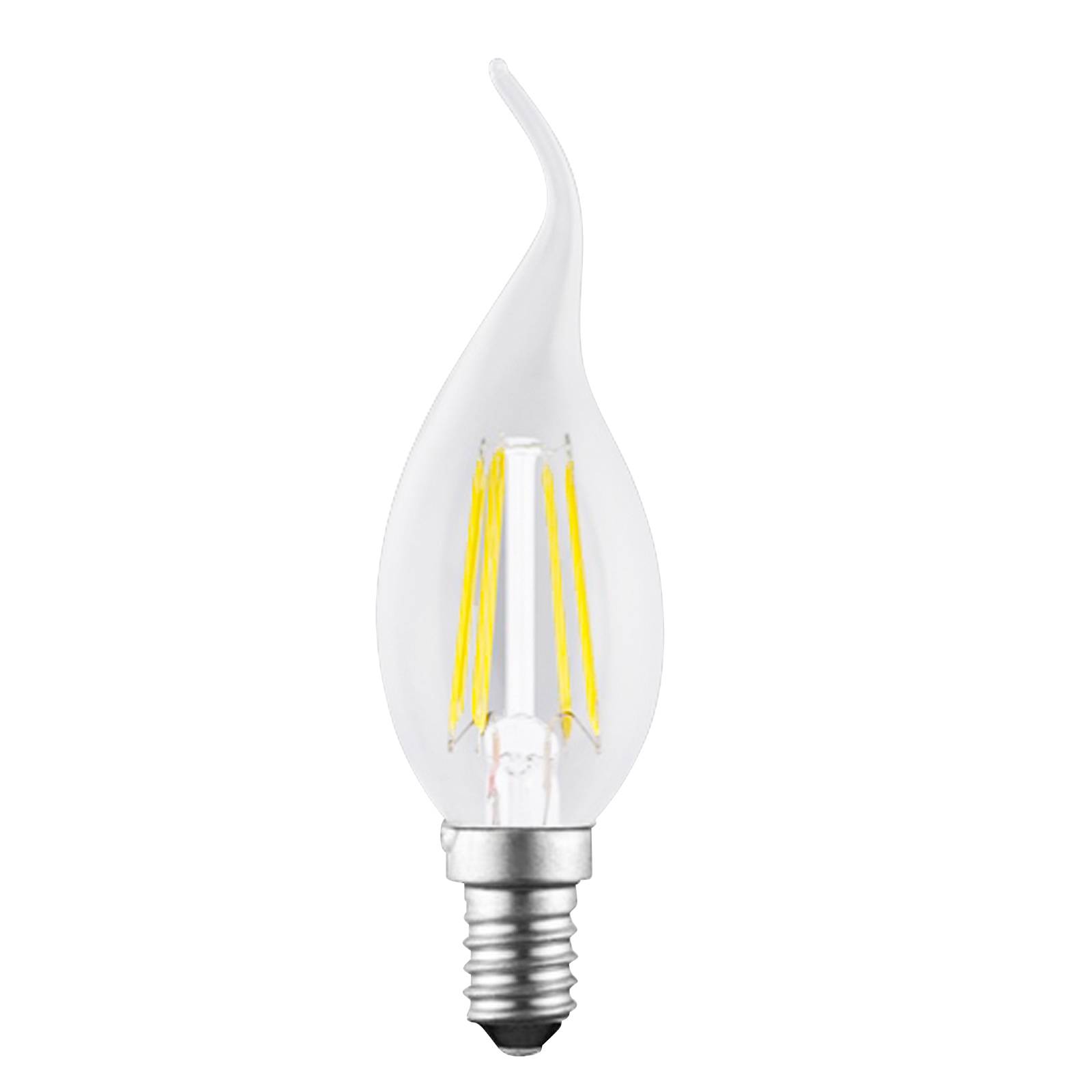 LED-kronljuslampa E14 4W filament klar 827 vindby